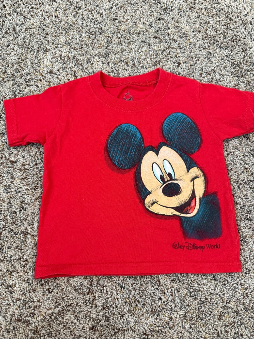 Toddler Walt Disney World Short Sleeve Shirt - Mickey Mouse Size 18 Months